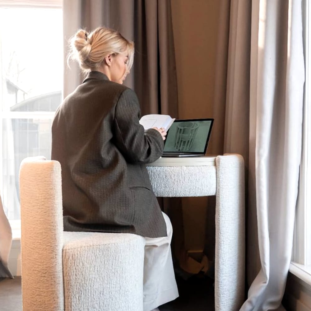 Used as a desk